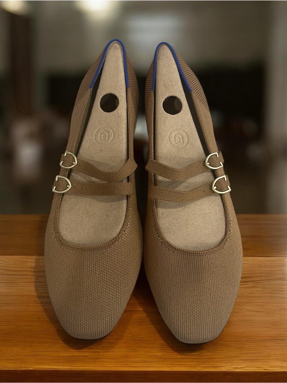 Rothy’s Classic Brown Mary Jane Flats with Double Straps
